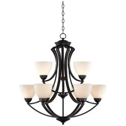 Possini Euro Milbury 30" Wide Dark Bronze 9-Light Chandelier -Famous Lighting Store possini euro milbury 30 inch wide dark bronze 9 light chandelier t6755