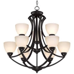 Possini Euro Milbury 30" Wide Dark Bronze 9-Light Chandelier -Famous Lighting Store possini euro milbury 30 inch wide dark bronze 9 light chandelier t6755views2