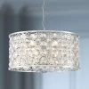Possini Euro Murphy 19 3/4" Wide Chrome And Crystal Drum Pendant Light