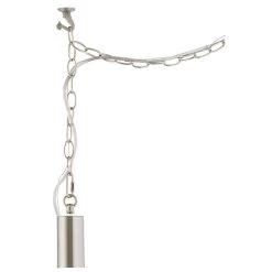 Possini Euro Nickel Plug-In Hanging Swag Chandelier With Edison LED Bulb 14 Possini Euro Nickel Plug-In Hanging Swag Chandelier With Edison LED Bulb -Famous Lighting Store possini euro nickel plug in hanging swag chandelier with edison led bulb 85a20views5