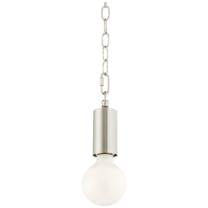 Possini Euro Nickel Plug-In Hanging Swag Chandelier With Milky G25 LED Bulb 9 Possini Euro Nickel Plug-In Hanging Swag Chandelier With Milky G25 LED Bulb - Image 7