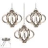 Possini Euro Ornament Brushed Nickel 3-Light Swag Chandelier
