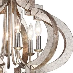 Possini Euro Ornament Brushed Nickel 3-Light Swag Chandelier 10 Possini Euro Ornament Brushed Nickel 3-Light Swag Chandelier -Famous Lighting Store possini euro ornament brushed nickel 3 light swag chandelier 30n22views2
