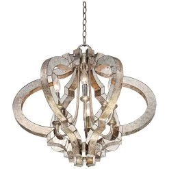 Possini Euro Ornament Brushed Nickel 3-Light Swag Chandelier 13 Possini Euro Ornament Brushed Nickel 3-Light Swag Chandelier -Famous Lighting Store possini euro ornament brushed nickel 3 light swag chandelier 30n22views5