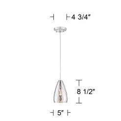Possini Euro Portico 5" Wide Crackle Glass Mini Pendant -Famous Lighting Store possini euro portico 5 inch wide crackle glass mini pendant w6676views4
