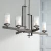 Possini Euro Ribera 40" Wide Silver Gray Kitchen Island Chandelier