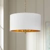 Possini Euro Rochelle 20" Wide White Drum 4-Light Pendant Light