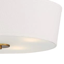 Possini Euro Saffira 20" Wide Warm Gold Modern Luxe Drum Pendant Light -Famous Lighting Store possini euro saffira 20 inch wide warm gold modern luxe drum pendant light 86r28views1