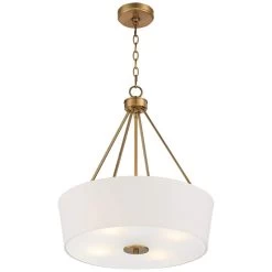Possini Euro Saffira 20" Wide Warm Gold Modern Luxe Drum Pendant Light -Famous Lighting Store possini euro saffira 20 inch wide warm gold modern luxe drum pendant light 86r28views5
