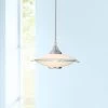 Possini Euro Satin Nickel And Glass Saucer Modern Mini Pendant Chandelier -Famous Lighting Store possini euro satin nickel and glass saucer modern mini pendant chandelier r0762cropped