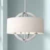 Possini Euro Saturna 21" Wide Brushed Nickel Pendant Light -Famous Lighting Store possini euro saturna 21 inch wide brushed nickel pendant light 44x36cropped