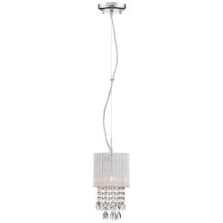 Possini Euro Silver Line 6"W Chrome And Crystal Mini Pendant -Famous Lighting Store possini euro silver line 6 inchw chrome and crystal mini pendant 8g480