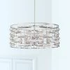 Possini Euro Smart 20" Wide Nickel And Crystal Modern Pendant Light