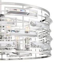 Possini Euro Smart 20" Wide Nickel And Crystal Modern Pendant Light -Famous Lighting Store possini euro smart 20 inch wide nickel and crystal modern pendant light 39h46views1
