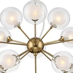 Possini Euro Spheres 30" Wide Warm Brass 15-Light Sputnik Pendant -Famous Lighting Store possini euro spheres 30 inch wide warm brass 15 light sputnik pendant 371d0views1