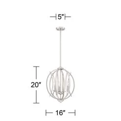 Possini Euro Spherical 16" Wide Brushed Nickel 3-Light Globe Pendant 15 Possini Euro Spherical 16" Wide Brushed Nickel 3-Light Globe Pendant -Famous Lighting Store possini euro spherical 16 inch wide brushed nickel 3 light globe pendant 45h88views5