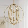 Possini Euro Spherical 24" Wide Gold 6-Light Orb Pendant
