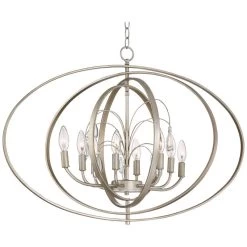 Possini Euro Tiller 31 1/2" Wide Satin Silver Pendant Light -Famous Lighting Store possini euro tiller 31 and one half inch wide satin silver pendant light 15e88