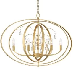 Possini Euro Tiller 32" Wide Gold Leaf 8-Light Foyer Pendant -Famous Lighting Store possini euro tiller 32 inch wide gold leaf 8 light foyer pendant 331c1