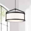 Possini Euro Vasini 26 3/4"W Gloss Black Drum Pendant Light -Famous Lighting Store possini euro vasini 26 and three quarter inchw gloss black drum pendant light 592v0cropped