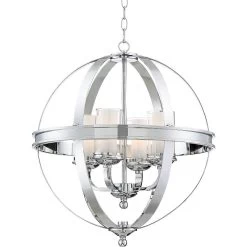 Possini Euro Whencliffe 20 1/2" Wide Chrome Pendant Light -Famous Lighting Store possini euro whencliffe 20 and one half inch wide chrome pendant light 9j851