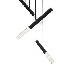 Possini Medley 18" Wide Black And Crystal Multi-Light LED Pendant -Famous Lighting Store possini medley 18 inch wide black and crystal multi light led pendant 519n1views2