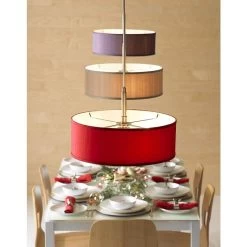 Sesame Polyester 16" Wide Pendant Chandelier