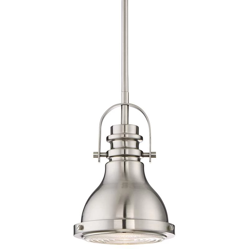 Verndale 6 1/2" Wide Brushed Nickel Modern Industrial Mini Pendant 4 Verndale 6 1/2" Wide Brushed Nickel Modern Industrial Mini Pendant - Image 2